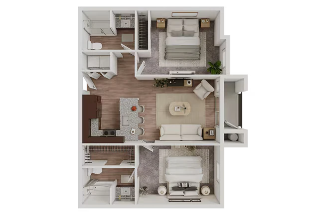 Two Bedroom 3005 3005 floor plan